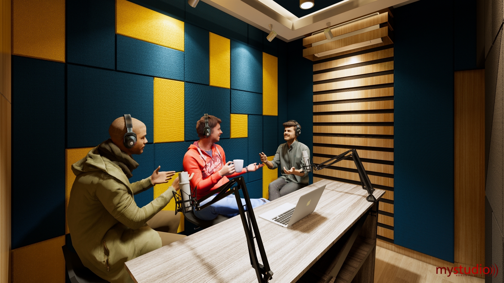 Desain Studio Podcast dan Studio Youtube | Pembuatan Studio Untuk Content Creator